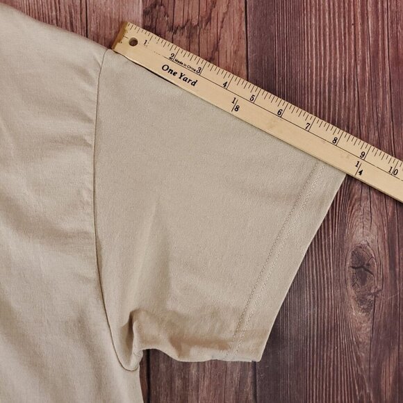 Vintage 1998 AAA Mens Sz XL Elvis Presley Love Me Tender Tan T-Shirt Tee Cotton - Picture 13 of 13